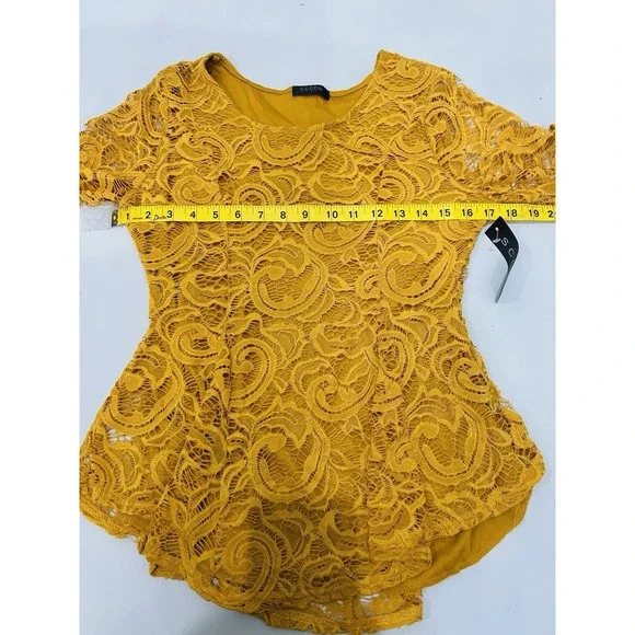 Vintage Women's Y2K Lace Crochet Lace Top Size L Bell Sleeve Boho Fairy Hippie - Picture 11 of 13